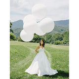 36 Inch White Latex Balloons Large Round Balloon For Birthday Wedding Party Decorations,6 Pcs