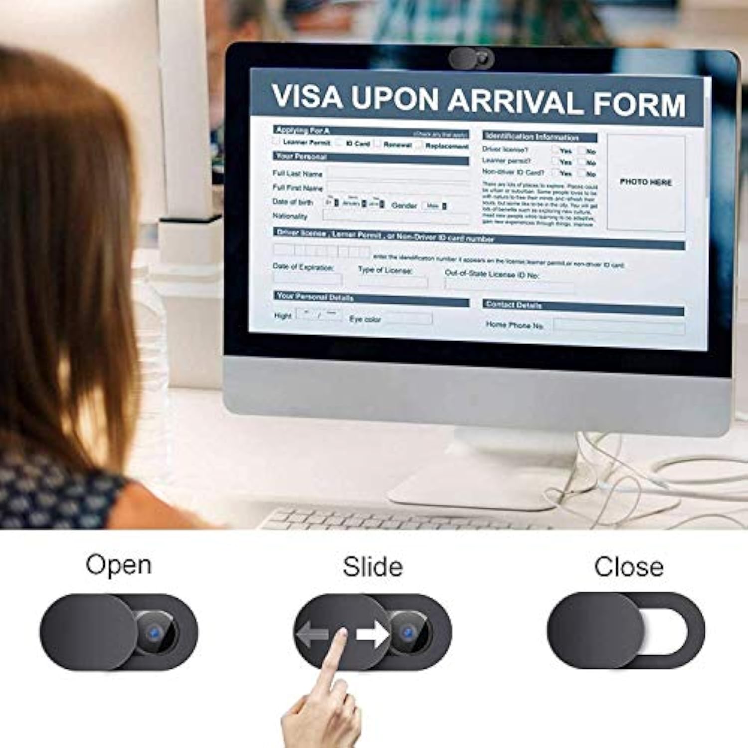 Webcam Cover,3 Pcs Camera Cover Slide, Ultra-Thin Webcam Cover Slide Compatible For Laptop Desktops, Macbook, Pc, Tablet, Cell Phone And More Accessories -Protect Your Privacy Security (3-Pack)