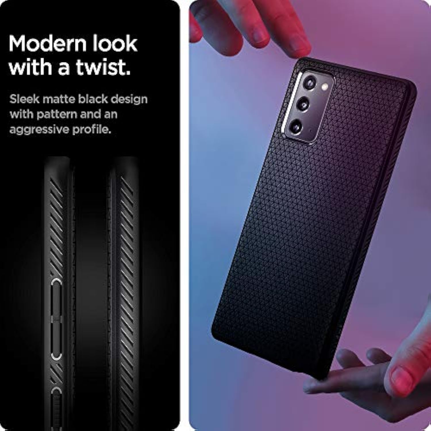 Spigen Liquid Air Designed for Samsung Galaxy Note 20 5G Case (2020) - Matte Black
