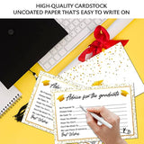 Graduation Wish Cards (30Pcs) Well Wishes Cards For Graduates, High School Or College Graduation Advice Cards, 2023 Grad Celebration Party Games Decorations Supplies, Graduation Decorations - Jy351