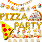 17 Pcs Pizza Party Decoration Pizza Party Favors Pizza Party Supplies Pizza Party Birthday Decoration Pizza Balloon Slice Pizza Kids Party Balloons