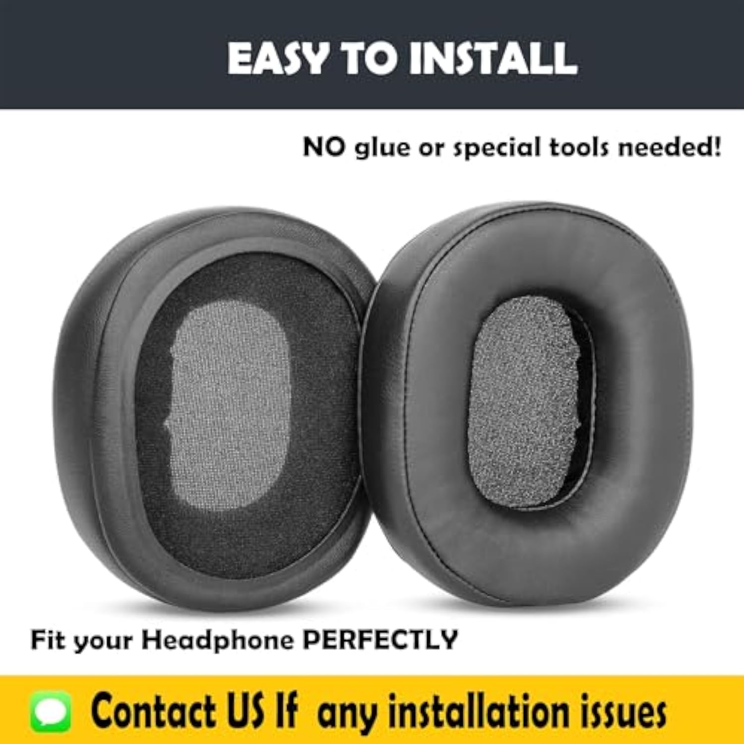 Replacement Earpads Cushion Compatible With David Clark H10-40 H10-13.4 H10-20 H10-30 H10-13S H10-76 H10-60 Dc Headsets Ear Pads With Softer Protein Leather/Memory Foam