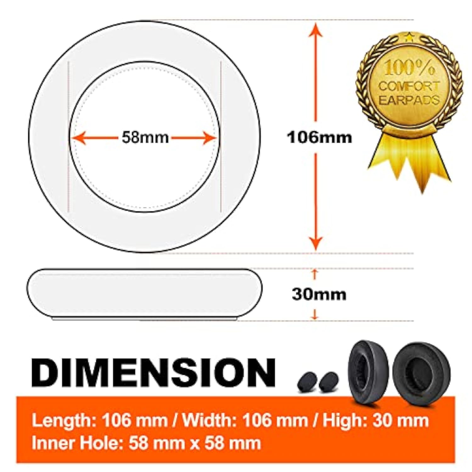 Virtuoso Xt Earpads - Compatible With Virtuoso Rgb Wireless Se Gaming Headset, With Microphone Foam I Thicker Memory Foam Replacement Ear Cushion (Hybrid Velour)