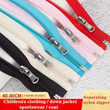 13Pcs 70Cm Separating Nylon Coil Zippers #5 Clothes Zippers For Down J