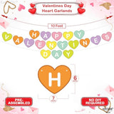 Happy Valentines Day Garland -10 Feet, No Diy | Happy Valentines Day Banner, Valentines Day Decorations | Conversation Heart Garland,Conversation Hearts Decorations | Valentines Day Decor