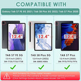 360 Rotating Hybrid Case For Samsung Galaxy Tab S7 Fe 5G/ S8+Plus/ S7 Plus 12.