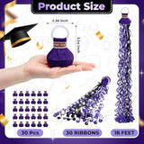 30pcs Hand Throw Confetti Poppers Black Purple Party Decor