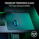 Razer Atlas Tempered Glass Gaming Mouse Mat: Ultra-Smooth Micro-Etched Surface