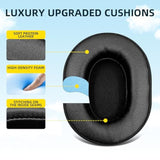 Replacement Ear Cushions For Sony Mdr-7506 Mdr-V6 Mdr-V7 Mdr-Cd900St Monitor Headphones, Ear Cushions Are Made Of Soft Protein Leather, Added Thickness(Black)