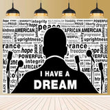 Martin Luther King Jr. Backdrop for MLK Day Decorations I Have A Dream Photography Background Black History Month African American Decor Banner 7x5ft