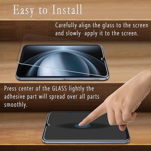 (2 Pack) Designed for  Galaxy A17 5G Tempered Glass Screen Protector, Anti Scratch, Bubble Free