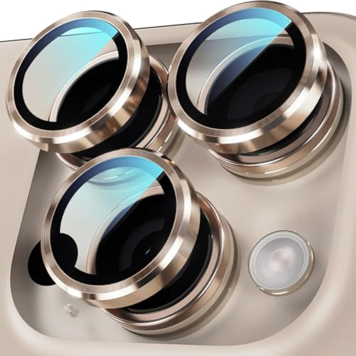 Iphone 16 Pro Pro Max Camera Lens Protector With Installation Tray Desert Titanium
