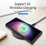 For Samsung Galaxy S23 Ultra Case With Screen Protection: Heavy Duty Protective Shockproof And Scratch Proof Cell Phone Case For Samsung Galaxy S23 Ultra-Black