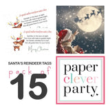 Magic Reindeer Food Gift Tags, Christmas Party Supplies Kids Gift Labels, 15 Pack