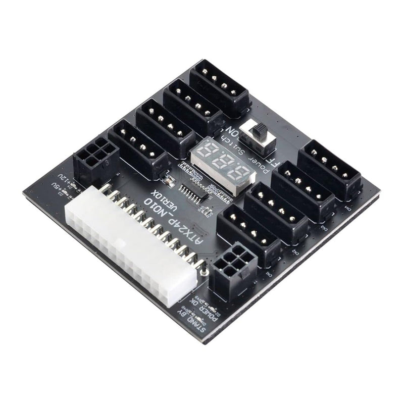 Cy Atx Server Psu Power Board 24Pin To Ide 8X 4Pin +2X 6Pin Power Supply Board