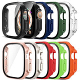 [9 Pack Case Compatible With 49Mm Watch Ultra & Ultra 2 With Tempered Glass Screen Protector Full Scratch-Resistant Protective Cover Bumper For Watch 49 Mm