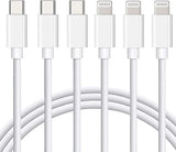3 Pack Apple MFi Certified USB C to Lightning Cable 6FT Fast Charging Cord for iPhone 14 13 12 11 iPad