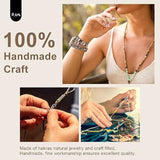 Boho Beaded Watch Band Women Compatible With Apple Watch Band 38Mm 40Mm 41Mm 42Mm(S10) Brown Stone Bracelet Adjustable Handmade Braided Rope Watch Strap For Iwatch Series 10/9/8/7/6/5/4/3/2/1/Se