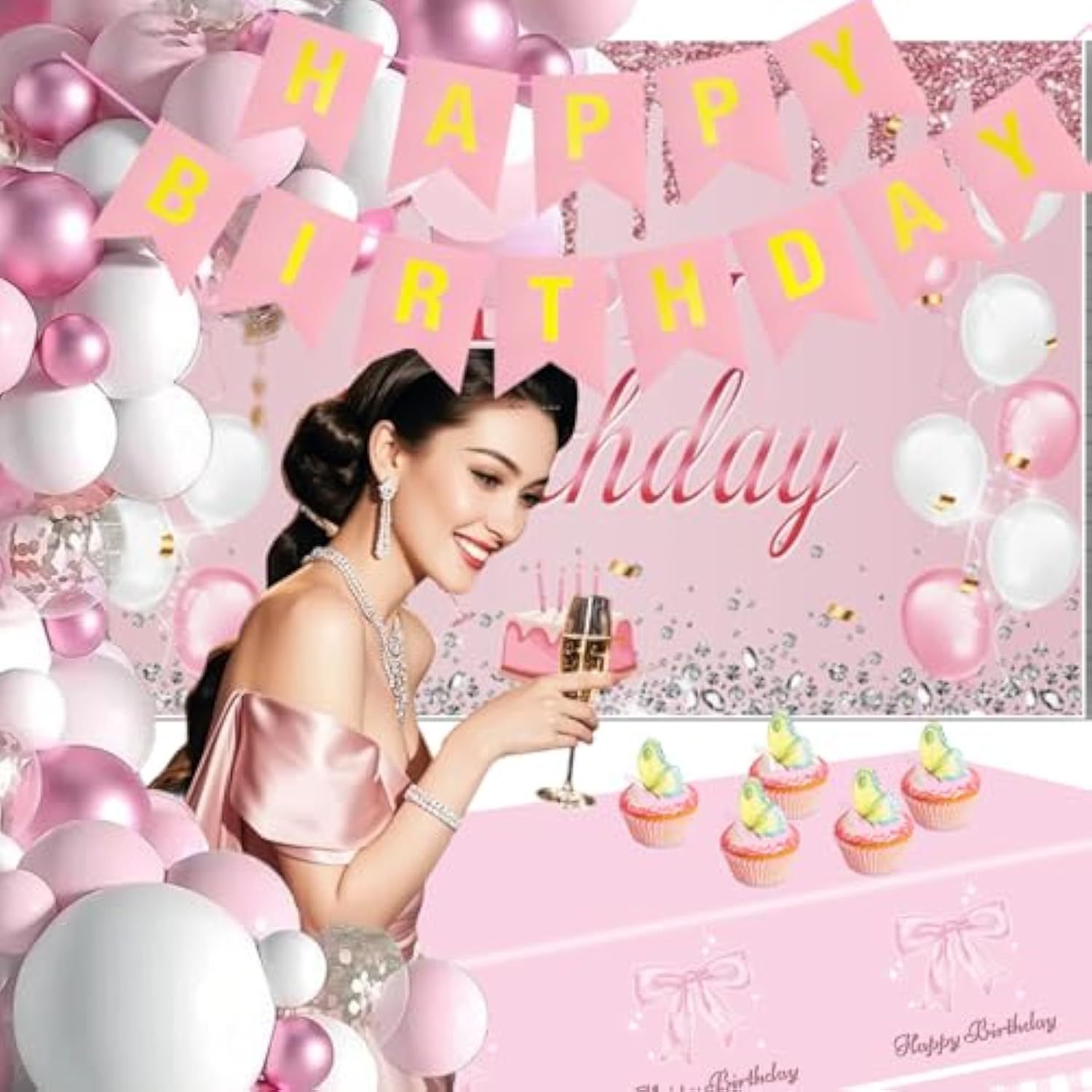 Dinosaur Birthday Party Decorations For Boys - Dinosaur Themed Party Supplies For Kids With Tablecloth, Banner, Backdrop, Cake Topper, Balloons & Stickers