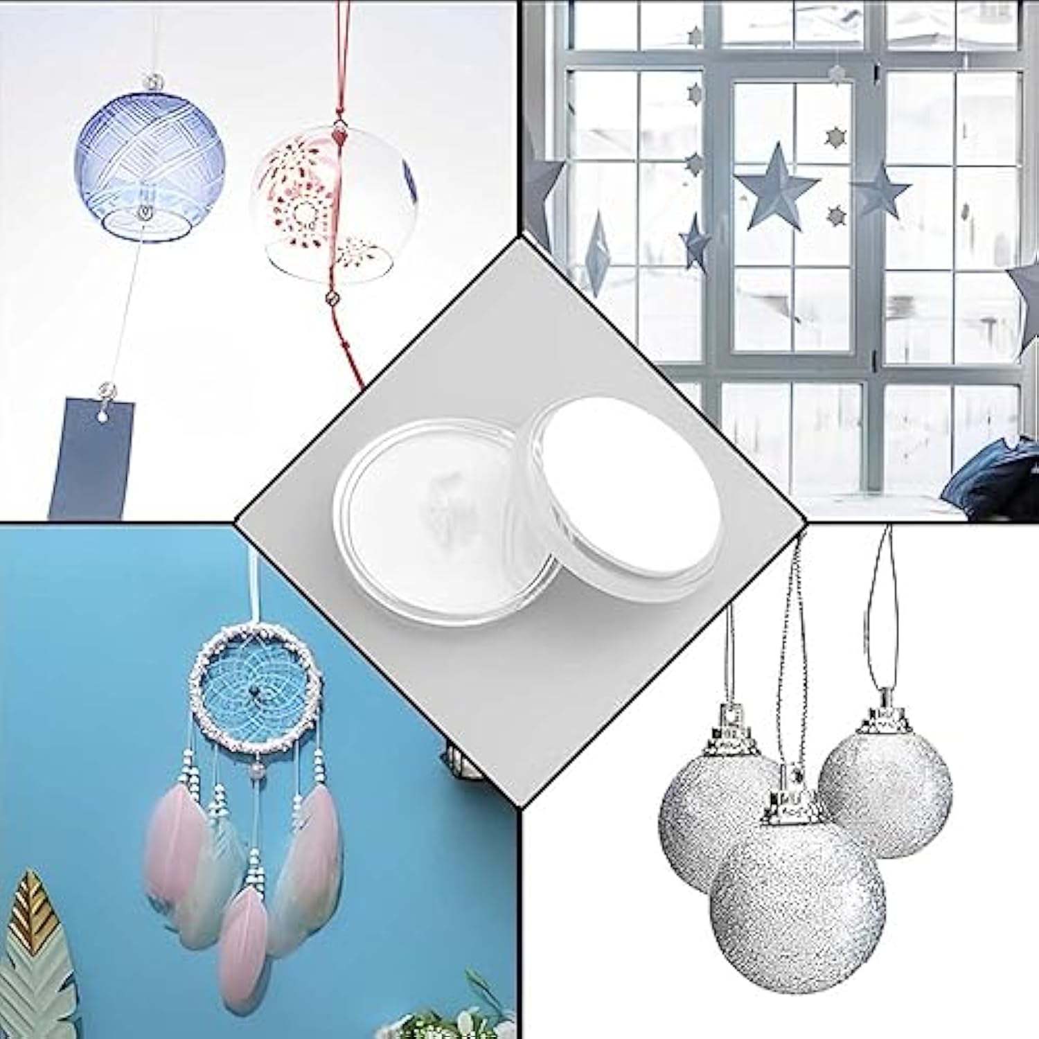 40 Pack Self Adhesive Wall Hook Sticky Ceiling Hooks Small Disc Sticker Hanger For Christmas Festival Wedding Decorations Baloon Storage Display 2Cm/0.78”
