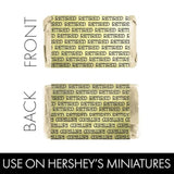 Black And Gold Retirement Mini Candy Bar Wrappers – 42 Stickers, Shiny Gold Foil Labels For Retirement Party Favors, Candy Buffet, And Decorations