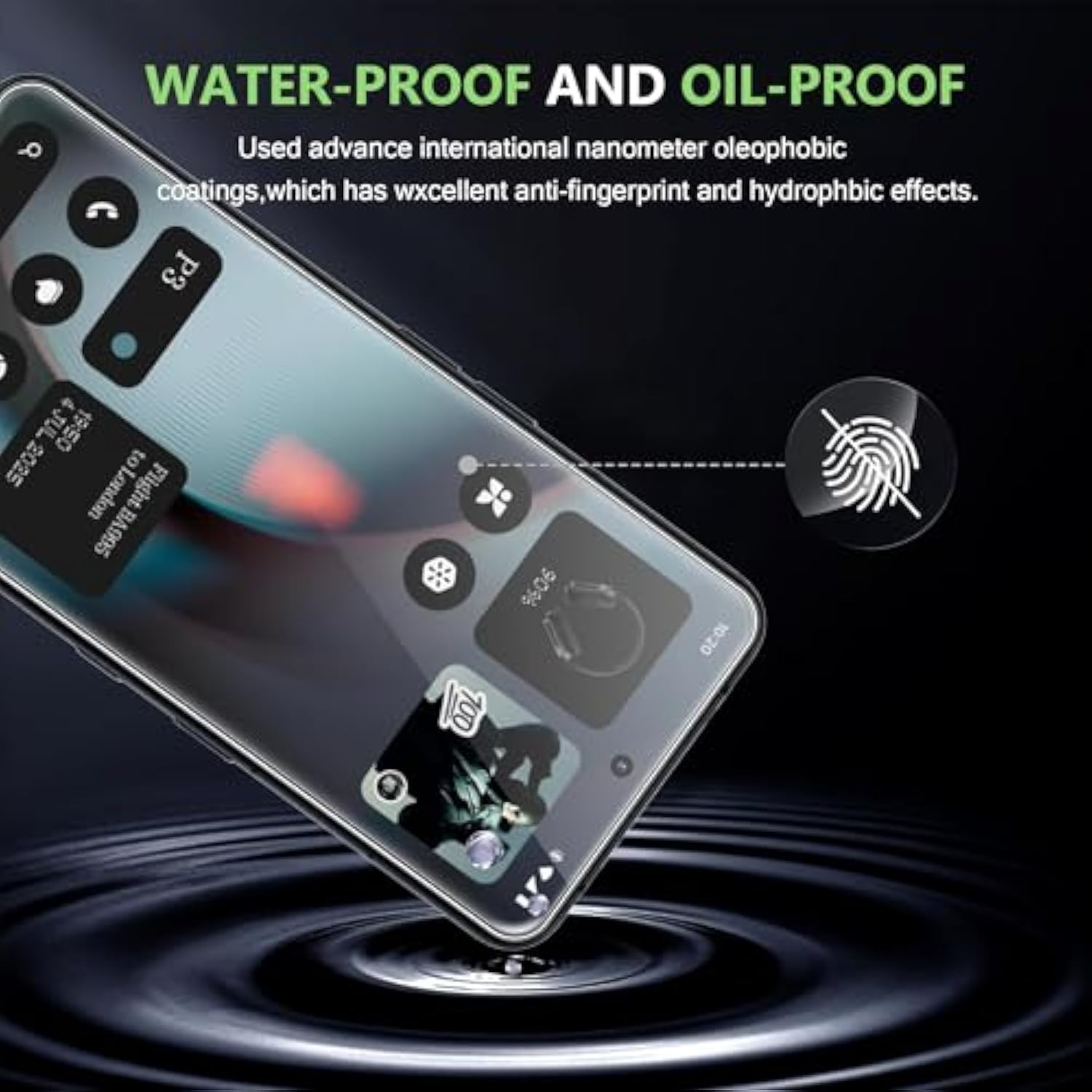 For Nothing Phone (3) Screen Protector With Camera Lens Protector,9H Hardness Anti-Scratch Tempered Glass Flim, Case Friendly, Anti-Fingerprint,Anti-Scratch (2+1 Pack)