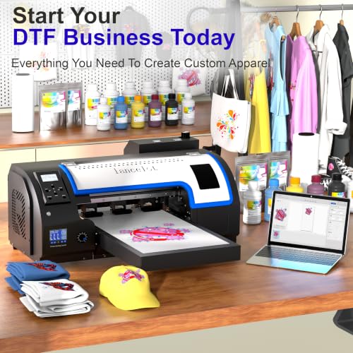 Auto-Maintenance M1630 Pro Dtf Bundle With Roll Feeder,White Ink Circulation For Diy T Shirt Printing,Doubled Speed Over L1800,L805 Dtf Printer Machine(Printer+Oven+Laptop+Consumables)
