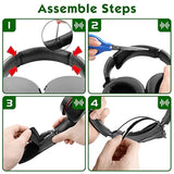 Geekria Replacement Earpad + Headband Set Compatible with Sony MDR-XB950BT, MDR-XB950B1 Headphones, Repair Parts Suit (Dark Red)