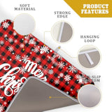 Christmas Dish Drying Mats For Kitchen Counter 18"X24" Merry Christmas Snowflake Microfiber Reversible Drying Mat Kitchen Accessories Christmas Dish Drainer Pad For Coffee Bar Tableware Protector