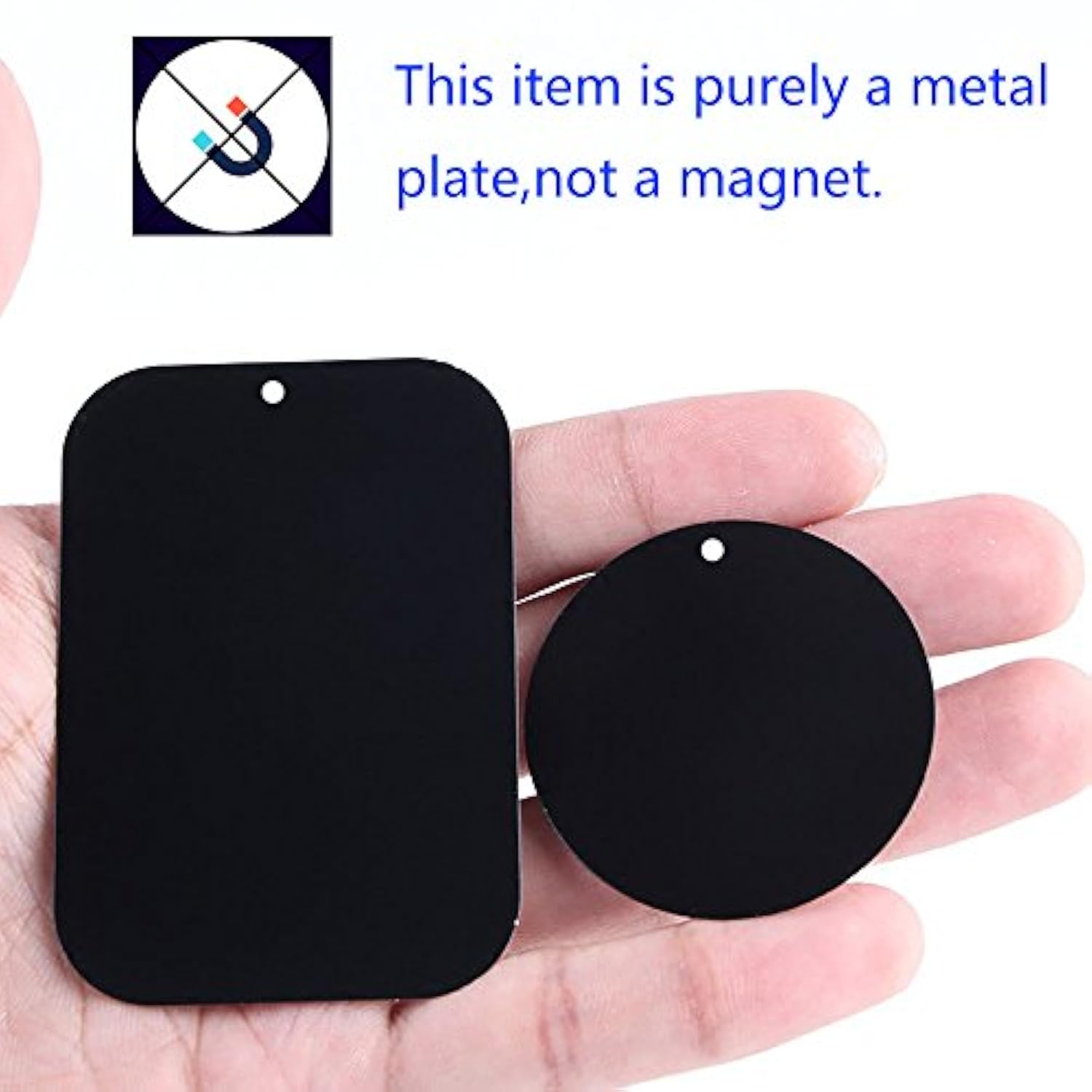 Universal Metal Plate Magnetic Phone Mount - Pack of 8