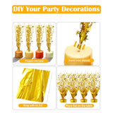 3 Pcs Gold Metallic Foil Star Table Centerpieces Party Decorations