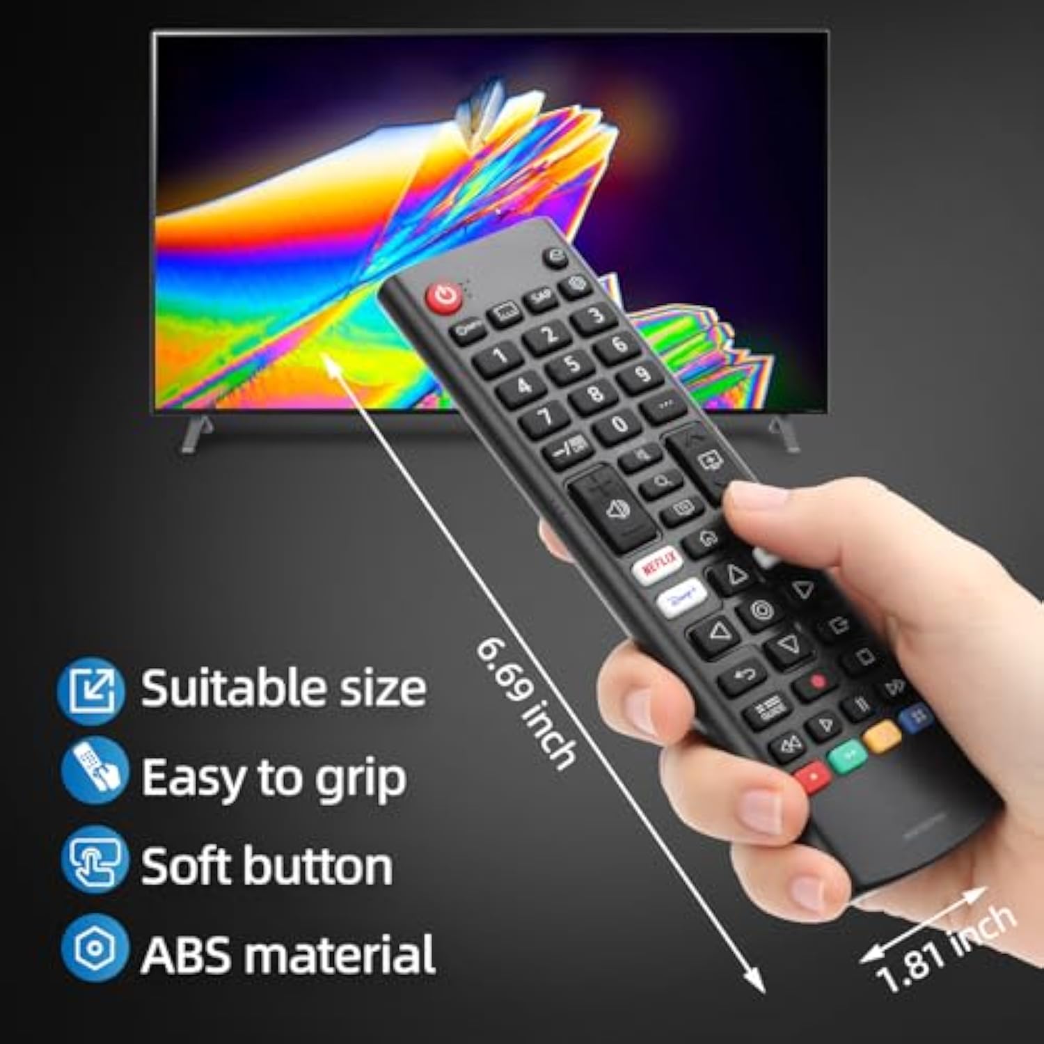 ?Pack Of 2? 2022 New Remote Control For Lg-Smart-Tv, Compatible For Lg Uhd Oled Qned Nanocell 4K 8K Smart Tv With Netflix, Prime Video, Disney Plus, L-G Channels Button
