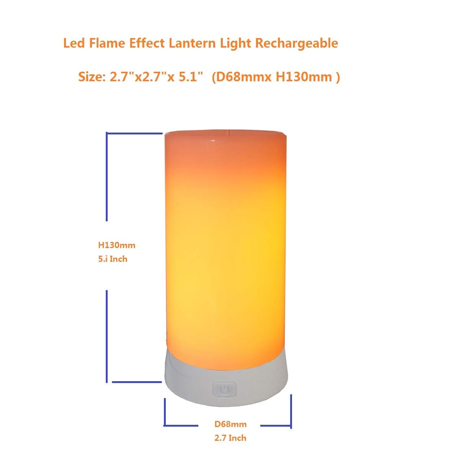 Led Flame Effect Lantern Light Usb Rechargeable Flameless Candle 4 Modes Remoted Flickering Flame Effect Mood Light Flameless For Holdiday Halloween Christmas Party Bar Decor Birthday Gift (1 Pack)