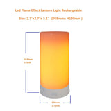 Led Flame Effect Lantern Light Usb Rechargeable Flameless Candle 4 Modes Remoted Flickering Flame Effect Mood Light Flameless For Holdiday Halloween Christmas Party Bar Decor Birthday Gift (1 Pack)
