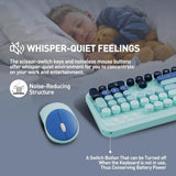 2.4Ghz Wireless Keyboard And Mouse Set With Switch Button - Full-Size Keyboard