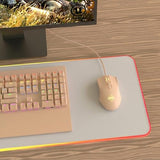 Aj52 Rgb Wired Gaming Mouse, 7 Programmable Buttons, Computer Mice With Rgb Lighting, 200-4800 Dpi Adjustable, For Windows/Mac Os/Linux (Milktea)