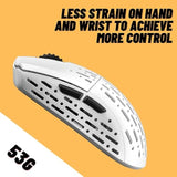 Sleeper, Wireless Gaming Mouse,19000 Dpi, 53G Lightweight, 6 Programmable Buttons, Long Battery Life, Paw3370 Sensor, For Esports/Fps Gaming/Laptop/Pc/Mac/Windows, White