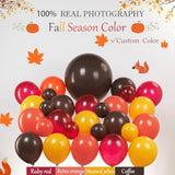 Fall Balloon Garland Kit: 140pcs Orange, Brown, Yellow Balloons