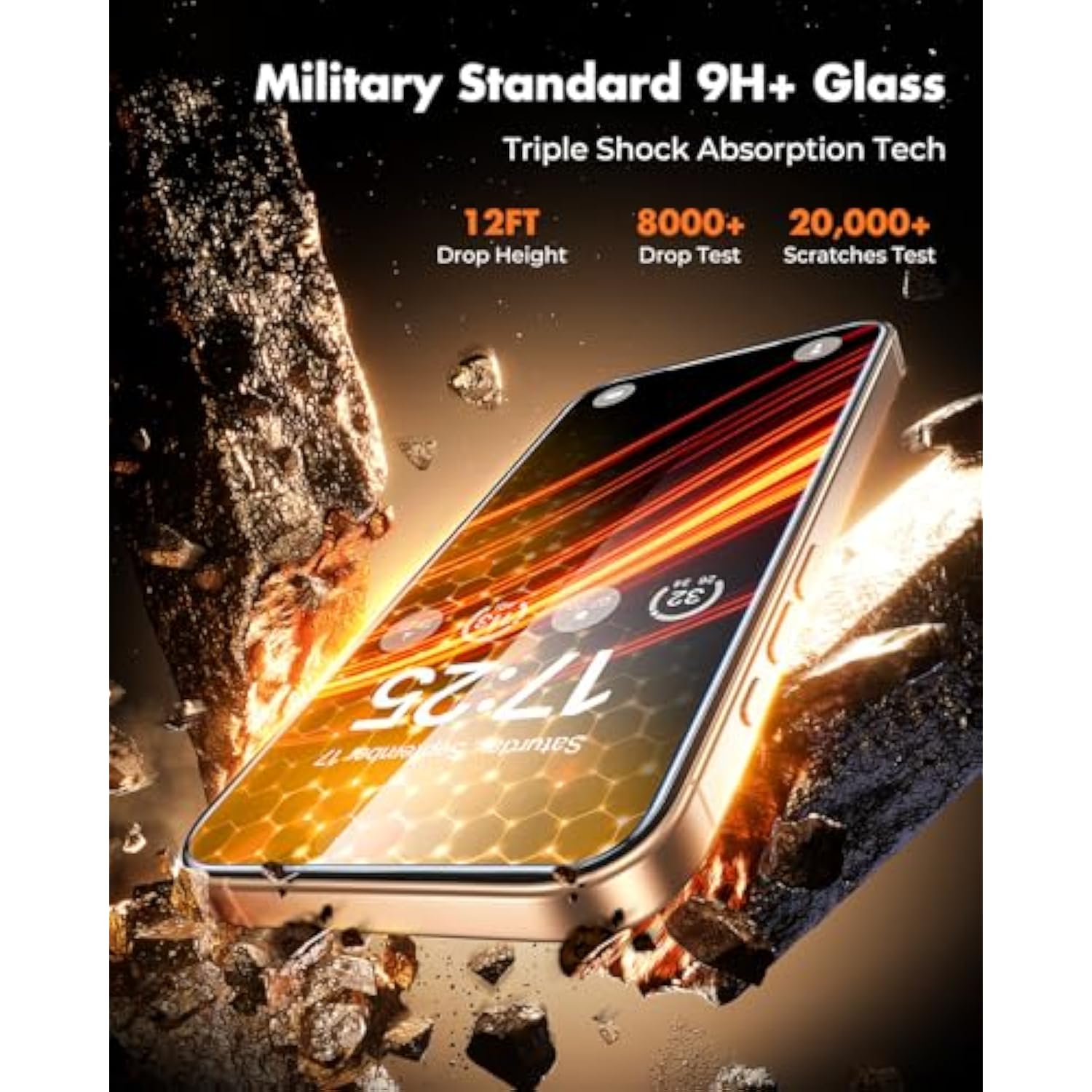 Anti-Glare Screen Protector For Iphone 16 Pro Max [2-Pack], 9H Hardness Tempered Glass, Anti-Fingerprint, Enhanced Clarity, Anti-Blue Light, Easy To Install, Polishing Cloth Included