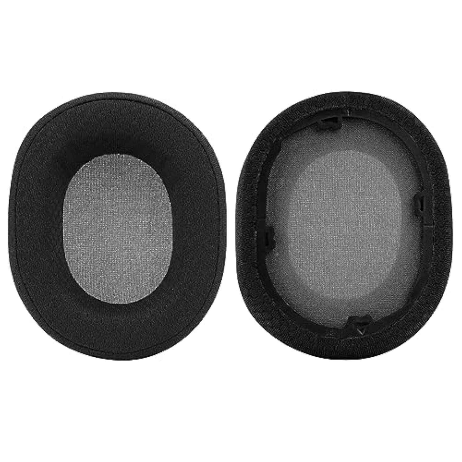 Geekria Comfort Mesh Fabric Replacement Ear Pads for Corsair HS65, HS55 Headphones Ear Cushions, Repair Parts (Black)