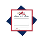 Airplane Advice Cards (25 Pack) Fun Baby Shower Game - Best Wishes For New Parents - Unique Guest Book Alternative For Graduations, Birthdays & Time Capsules - 4X4 Size Cards