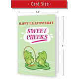 Funny Frog Valentines Card, Humorous Valentine'S Day Card For Him, Her, Husband, Wife, Boyfriend, Girlfriend, Babe Couple Partner Spouse, Unique Love Card Frog Booty Valentines Gift