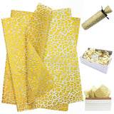 Golden Leopard Wrapping Paper 60 Sheets 20X14In Uitable For Birthdays, Thanksgiving, Halloween, Christmas And Other Holidays And Party Gift Packaging. ? (Golden)