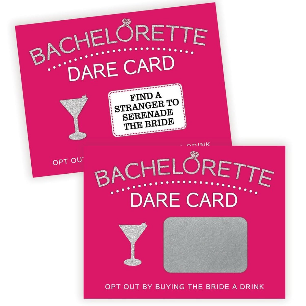 Bachelorette Dare Card Scratch Off Game, Girls Night Out, 20 Cards