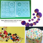 4Pcs Button Resin Silicone Molds, 10/12/15/20/22/25/30Mm, Round Button Shape Moulds For Epoxy Resin Casting Clay Diy Crafts -7 Sizes