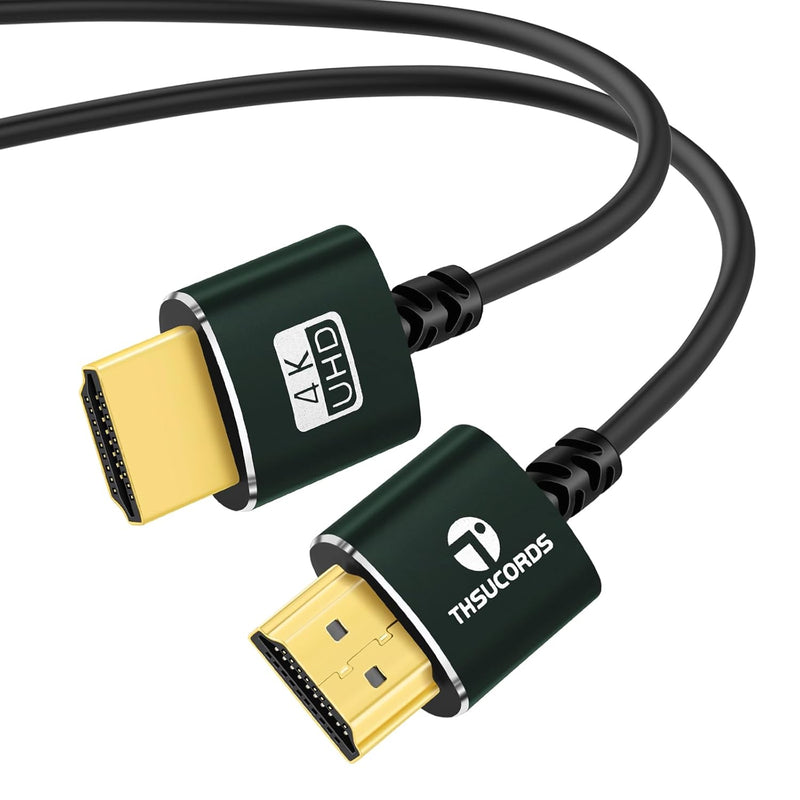 Slim Hdmi Cables 15Ft, Ultra Soft & Thin Hdmi To Hdmi Cord, Extreme Flexible &