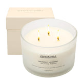 Scented Candle For Home,Jasmine Fragrant, Soy Wax 12.4Oz Large Capacity,3-Wick 70 Hours Burn,For Festival Luxury Gift,Sleep Decor Relaxation Ambience