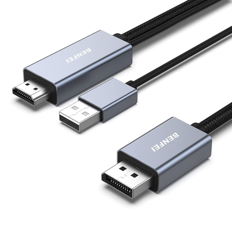 BENFEI HDMI to DisplayPort Cable, 6 Feet HDMI Source to DisplayPort Monitor Co