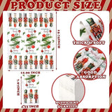 200 Pcs Christmas Nutcrackers Guest Paper Napkin 2 Ply Disposable Hand Towel For Bathroom Merry Christmas Paper Napkin Dining Table Decoration For Xmas Party Winter Indoor Outdoor
