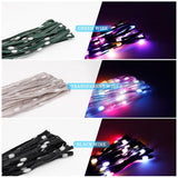 32.8Ft Ws2812B Rgb Addressable Black Wire Fairy Lights With Controller,Waterproof Dream Color Christmas String Lights Fo
